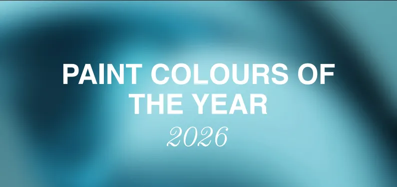 Paint Colours of the Year 2026 — moody teal editorial